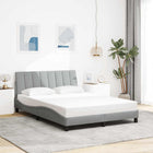 Bedframe 120x200 cm stof lichtgrijs