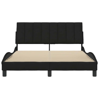 Bedframe zonder matras 120x200 cm stof zwart