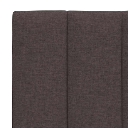 Bedframe zonder matras 120x200 cm stof donkerbruin