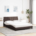 Bedframe 120x200 cm stof donkerbruin
