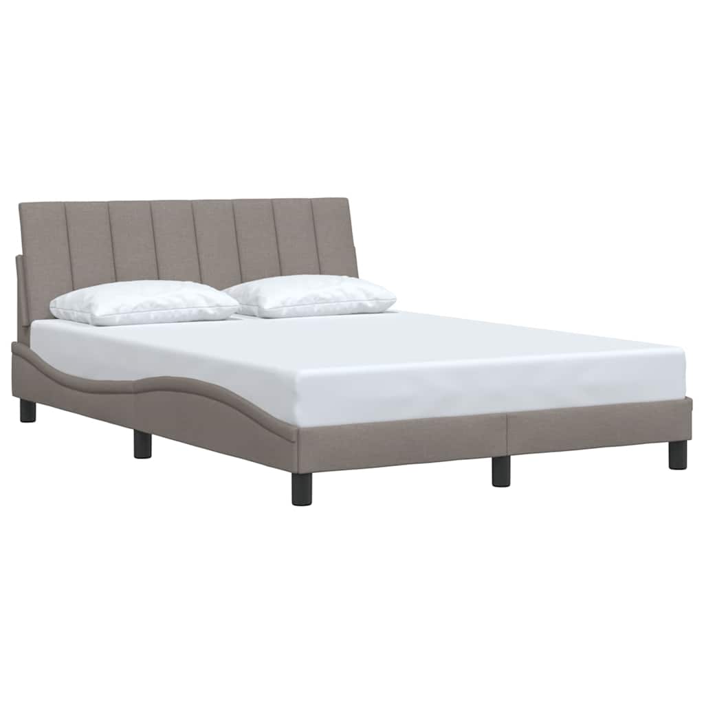 Bedframe zonder matras "Hanko" 120x200 cm stof taupe