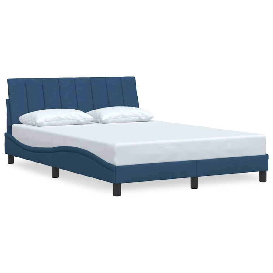 Bedframe zonder matras "Hanko" 120x200 cm stof blauw