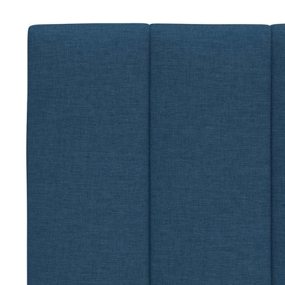 Bedframe Zonder Matras Stof 140 x 190 cm Blauw