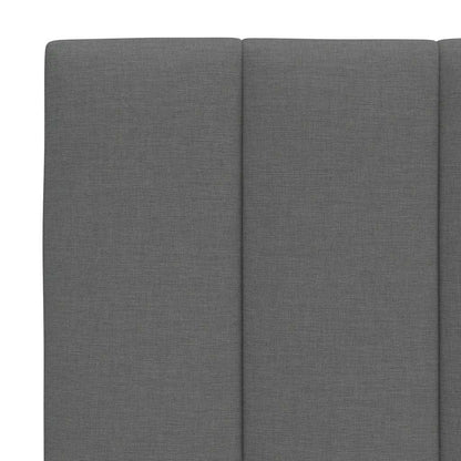 Bedframe zonder matras stof donkergrijs 140x200 cm