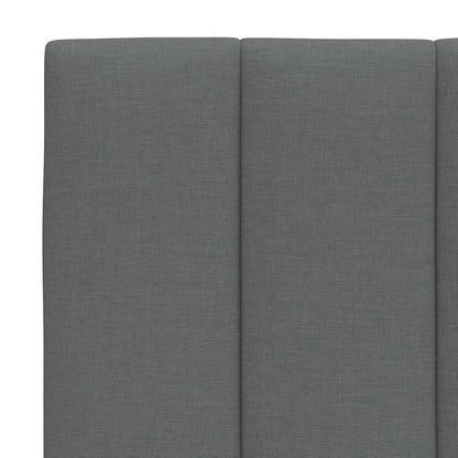 Bedframe zonder matras stof donkergrijs 160x200 cm