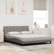 Bedframe Zonder Matras Stof 160 x 200 cm Taupe