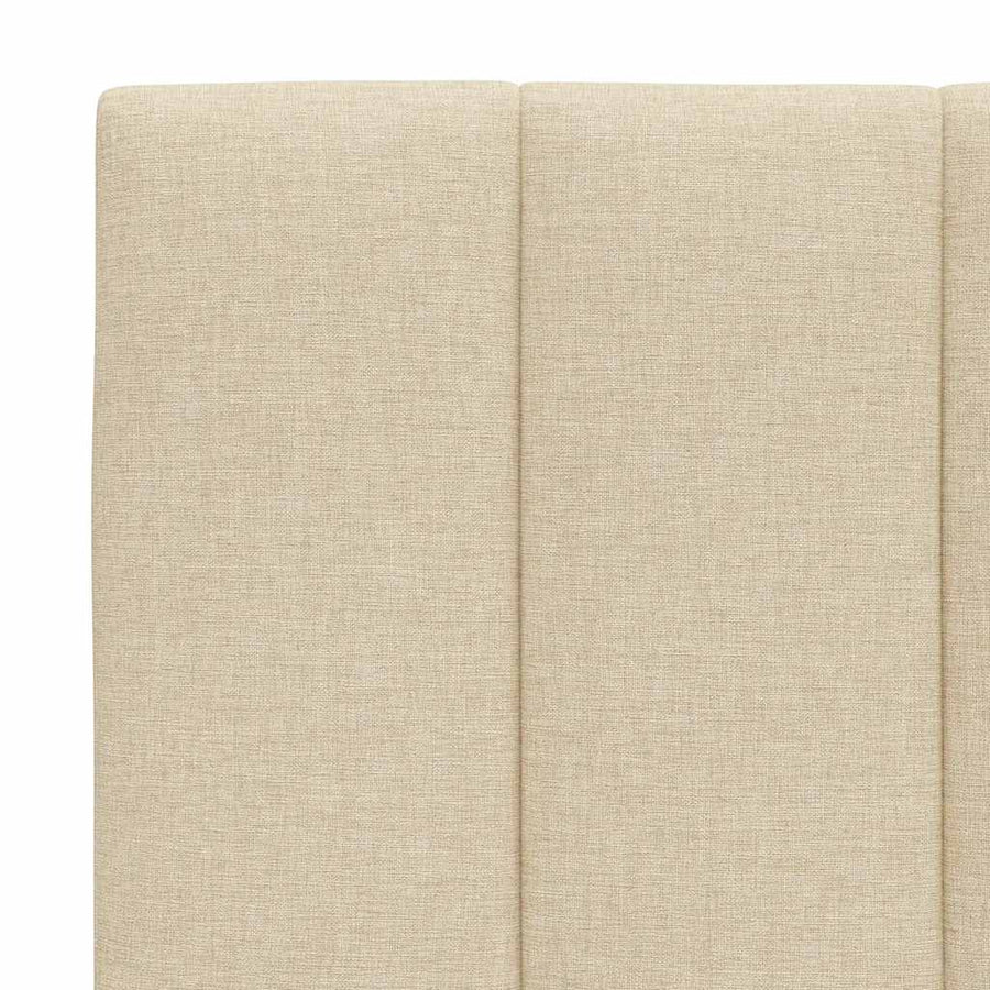 Bedframe zonder matras "Hanko" stof crèmekleurig 160x200 cm