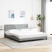 Bedframe 180x200 cm lichtgrijs stof
