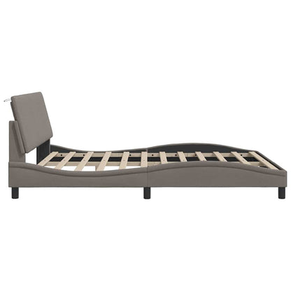 Bedframe Zonder Matras Stof 180 x 200 cm Taupe
