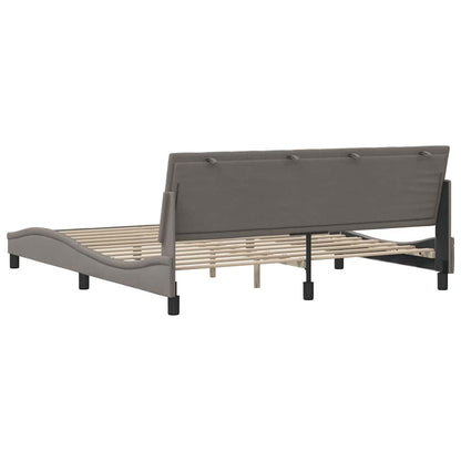 Bedframe Zonder Matras Stof 180 x 200 cm Taupe