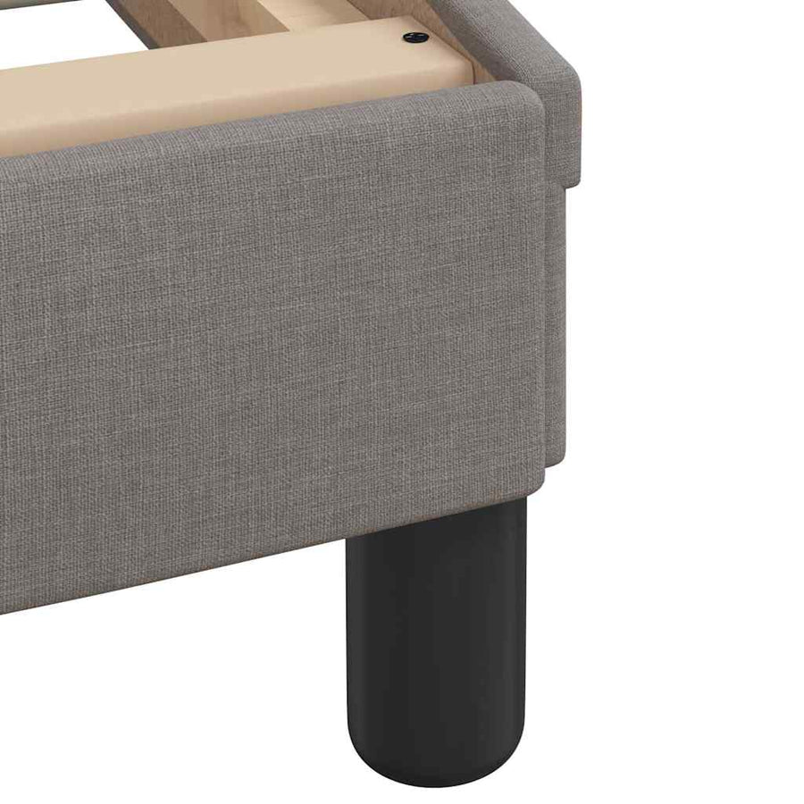 Bedframe Zonder Matras Stof 180 x 200 cm Taupe