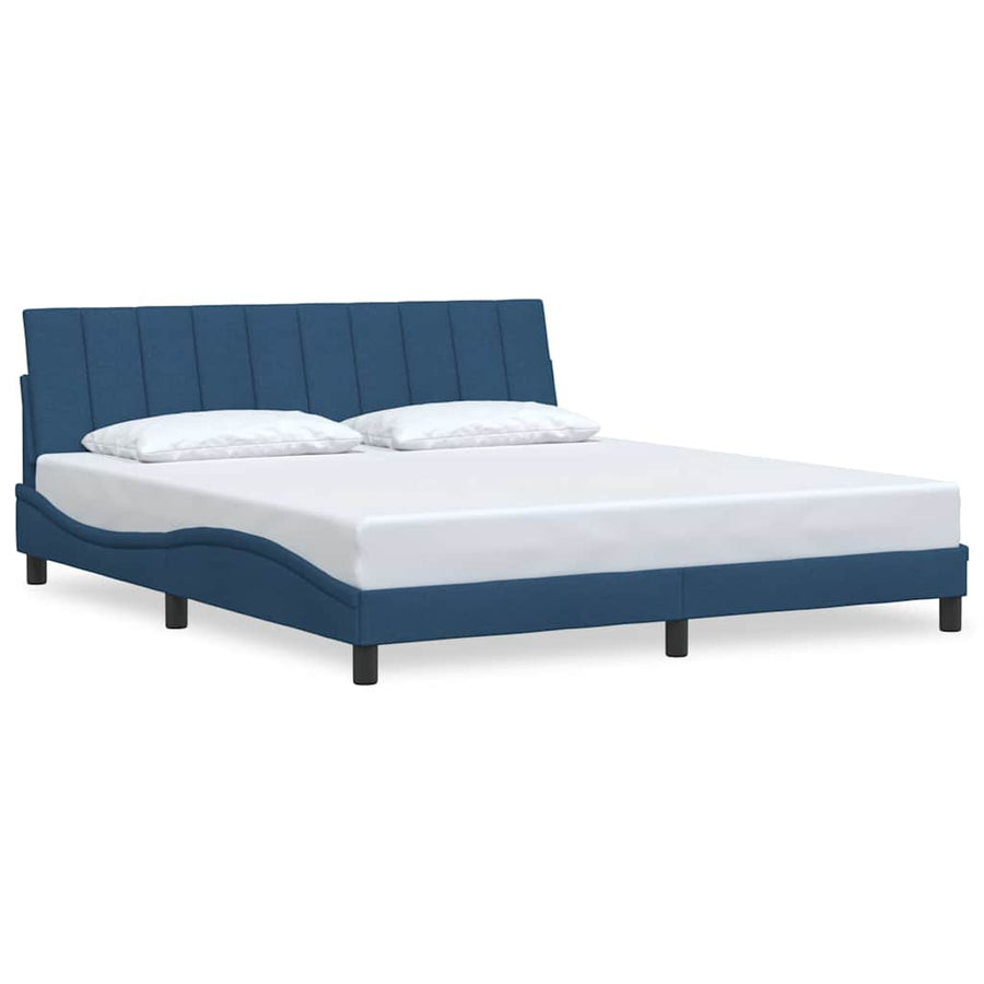 Bedframe zonder matras stof blauw 180x200 cm