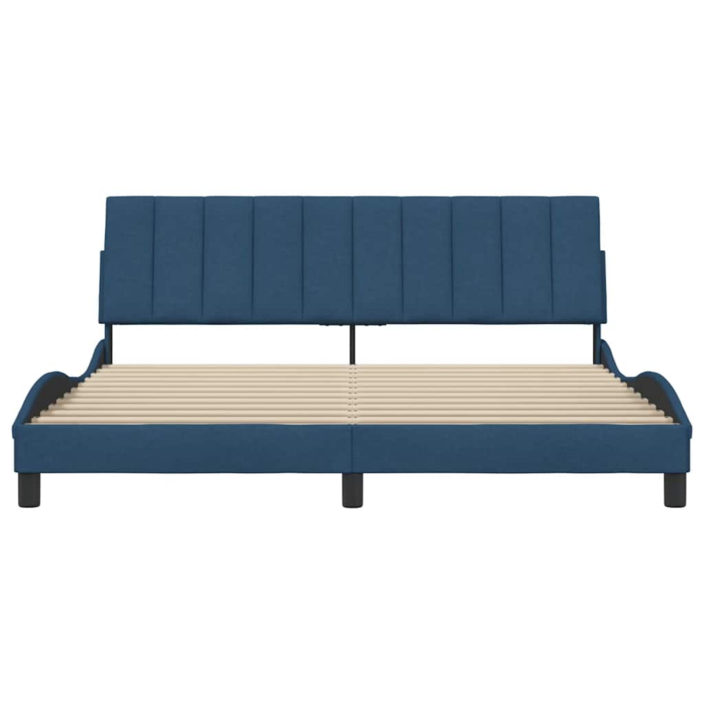 Bedframe zonder matras stof blauw 180x200 cm