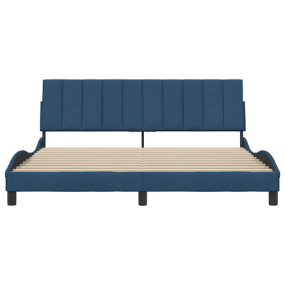 Bedframe zonder matras stof blauw 180x200 cm