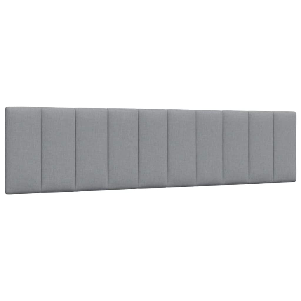 Bedframe zonder matras "Hanko" stof lichtgrijs 200x200 cm