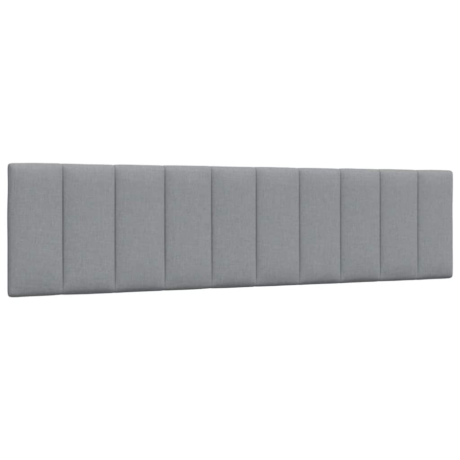 Bedframe zonder matras "Hanko" stof lichtgrijs 200x200 cm