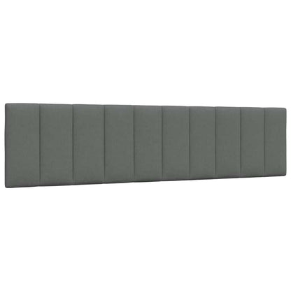 Bedframe zonder matras stof donkergrijs 200x200 cm