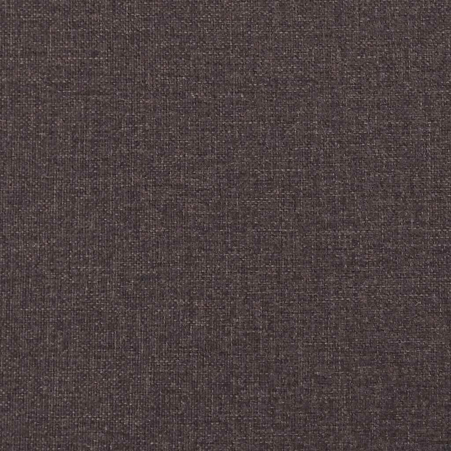 Bedframe zonder matras stof donkerbruin 200x200 cm