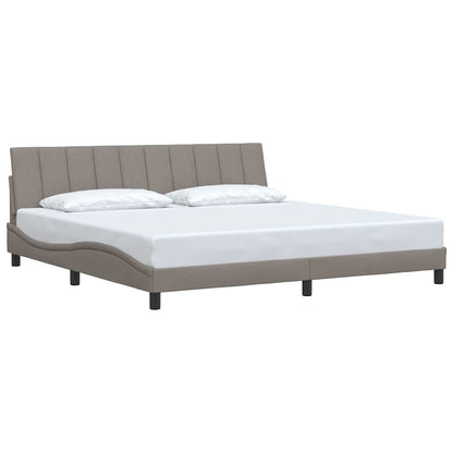 Bedframe zonder matras "Hanko" stof taupe 200x200 cm