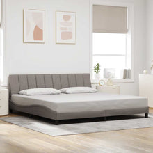 Bedframe zonder matras "Hanko" stof taupe 200x200 cm