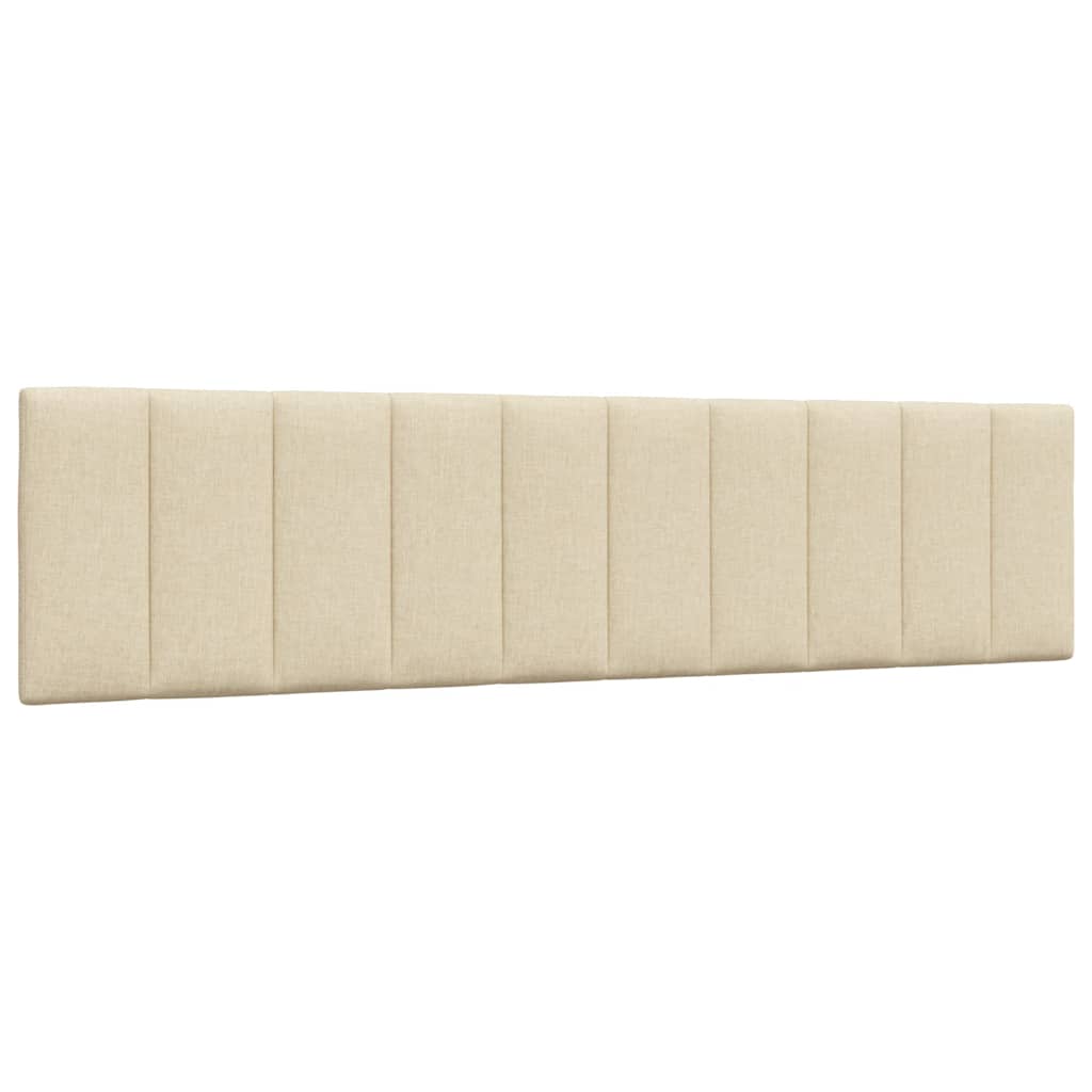 Bedframe zonder matras "Hanko" stof crèmekleurig 200x200 cm