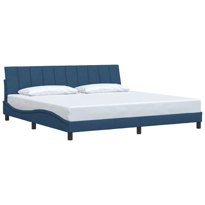 Bedframe zonder matras "Hanko" stof blauw 200x200 cm