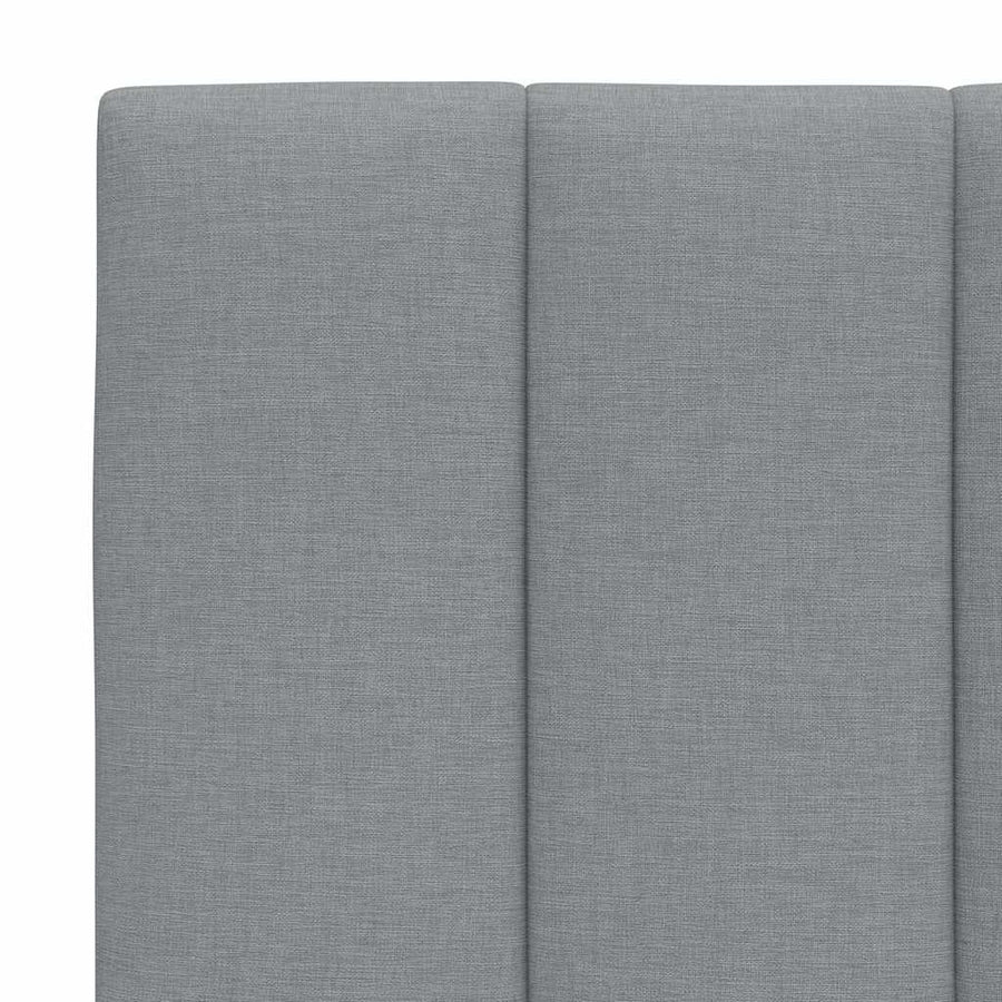 Bedframe zonder matras 80x200 cm stof lichtgrijs