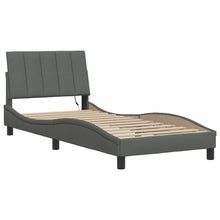 Bedframe zonder matras 80x200 cm stof donkergrijs