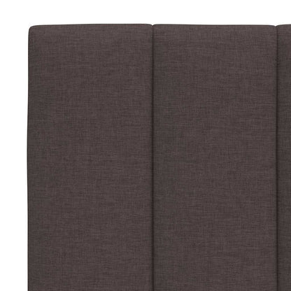Bedframe Zonder Matras Stof 80 x 200 cm Donkerbruin