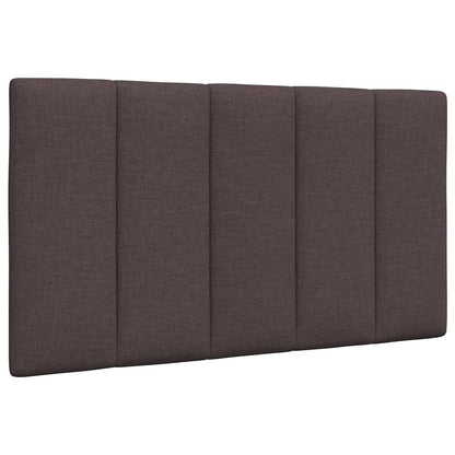 Bedframe Zonder Matras Stof 80 x 200 cm Donkerbruin