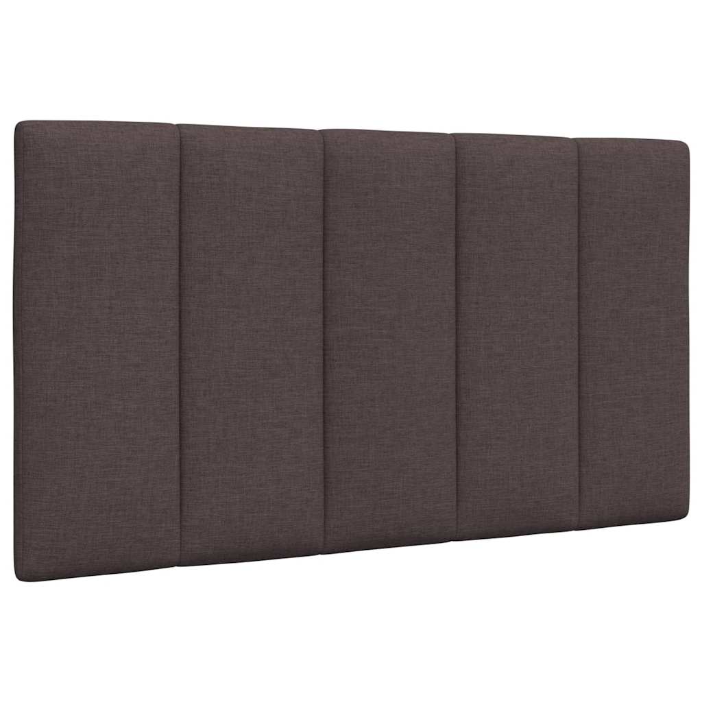 Bedframe zonder matras 90x190 cm stof donkerbruin