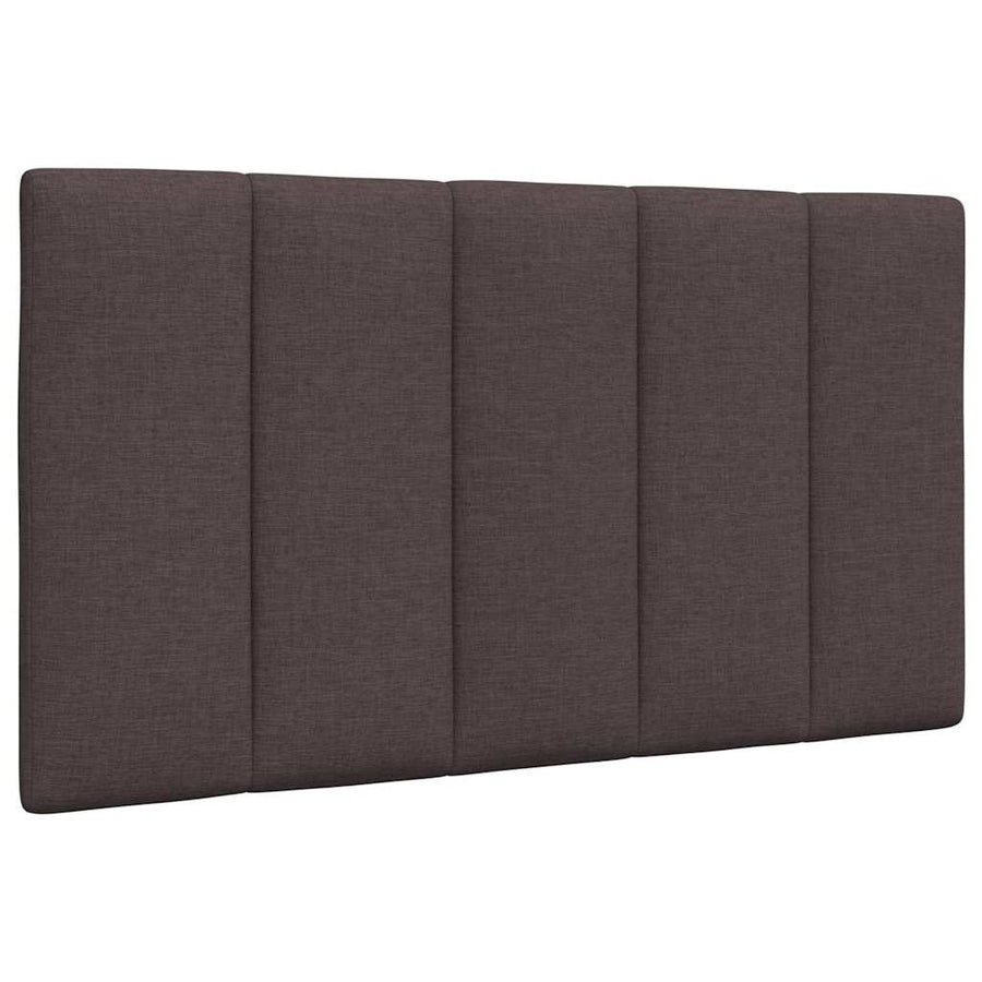 Bedframe zonder matras 90x190 cm stof donkerbruin