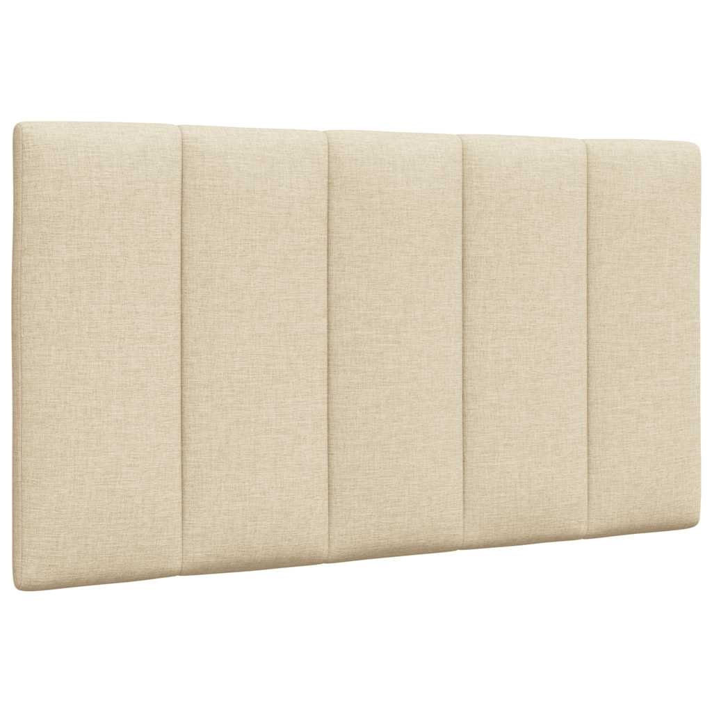 Bedframe zonder matras 90x190 cm stof crèmekleurig