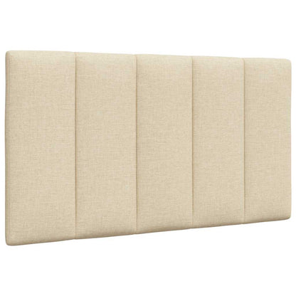 Bedframe zonder matras 90x200 cm stof crèmekleurig