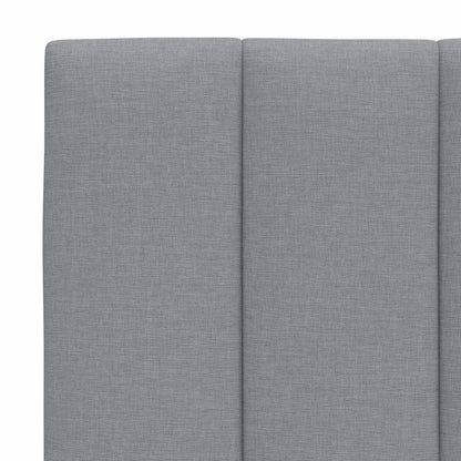 Bedframe zonder matras 100x200 cm stof lichtgrijs