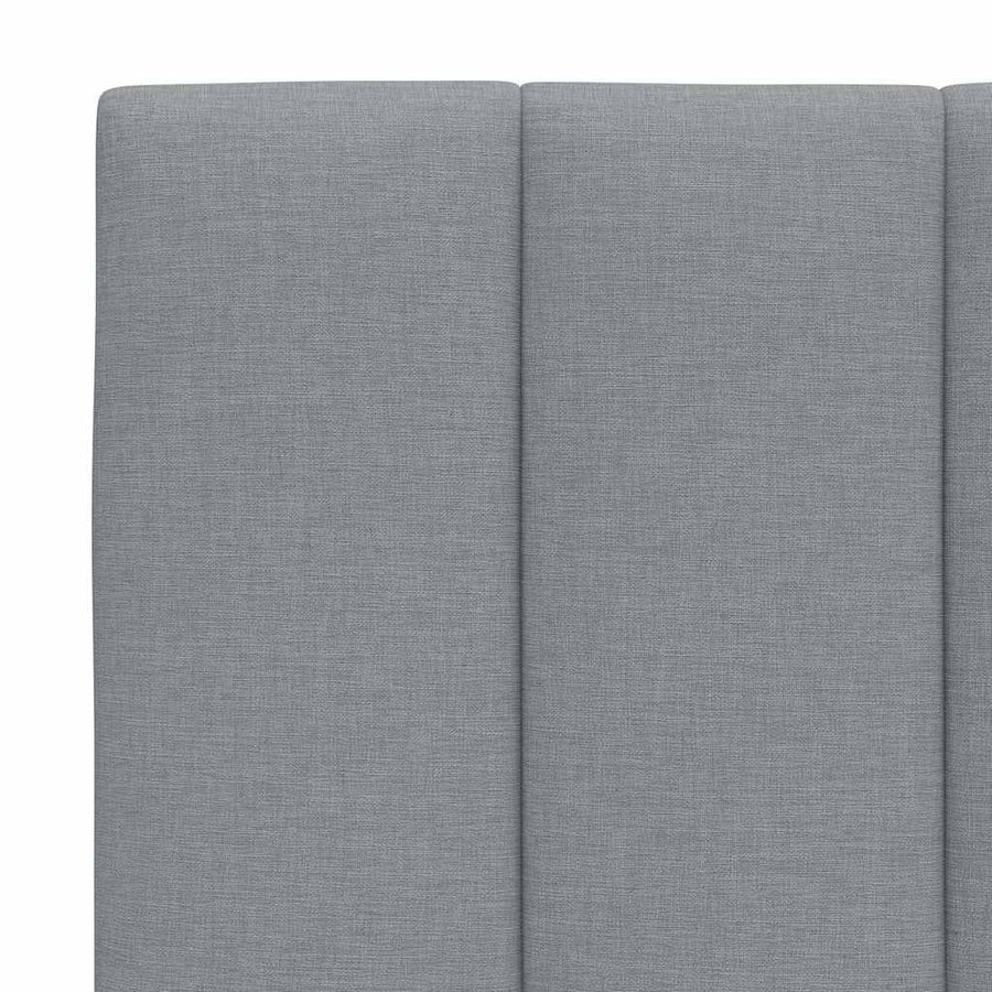 Bedframe zonder matras 100x200 cm stof lichtgrijs