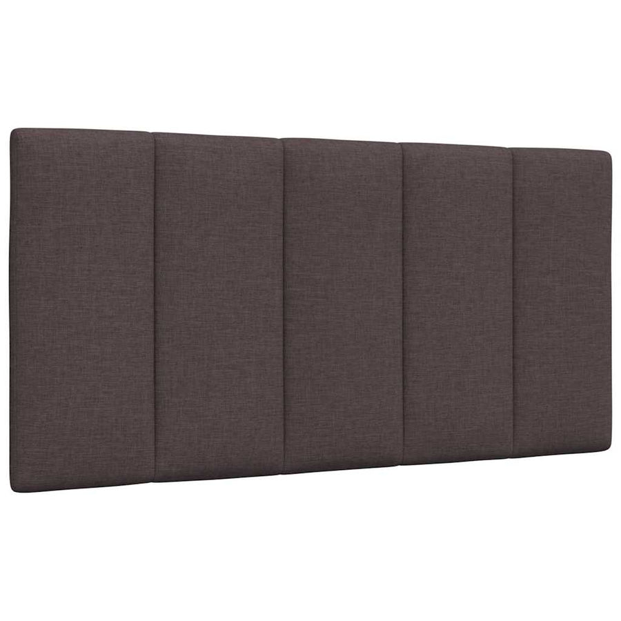 Bedframe zonder matras 100x200 cm stof donkerbruin