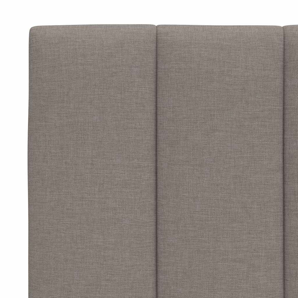 Bedframe zonder matras "Hanko" 100x200 cm stof taupe