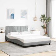 Bedframe 120x200 cm stof lichtgrijs