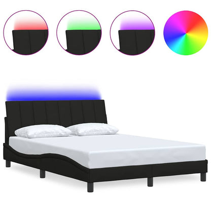Bedframe zonder matras 120x200 cm stof zwart
