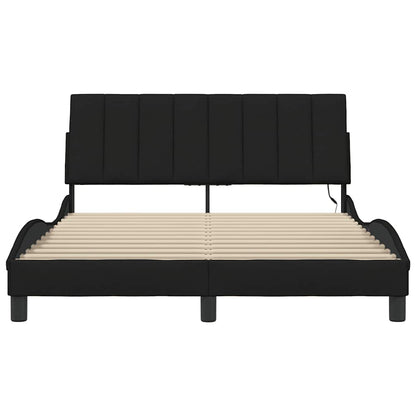 Bedframe zonder matras 120x200 cm stof zwart
