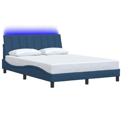 Bedframe zonder matras stof blauw 140x190 cm
