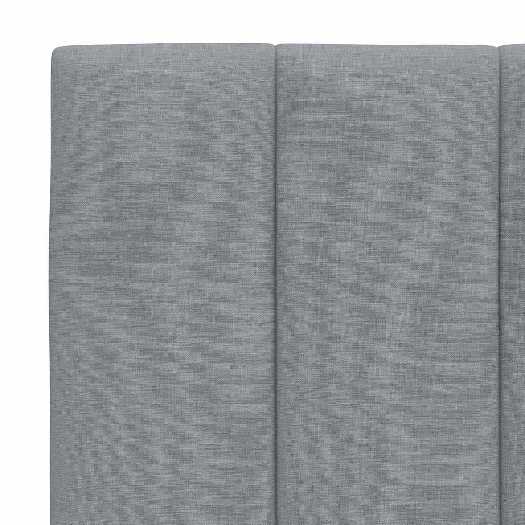 Bedframe zonder matras stof lichtgrijs 140x200 cm