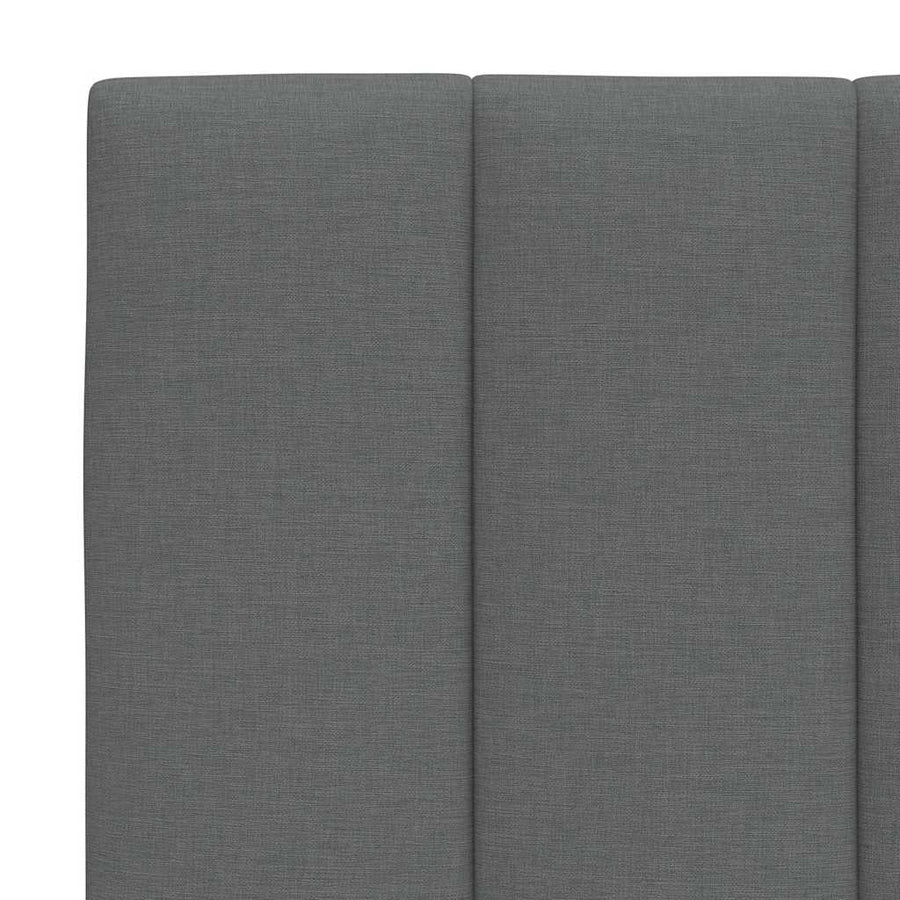 Bedframe zonder matras stof donkergrijs 140x200 cm
