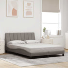 Bedframe stof taupe 140x200 cm