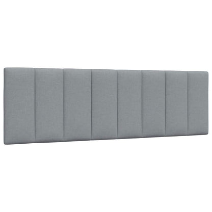 Bedframe zonder matras stof lichtgrijs 160x200 cm