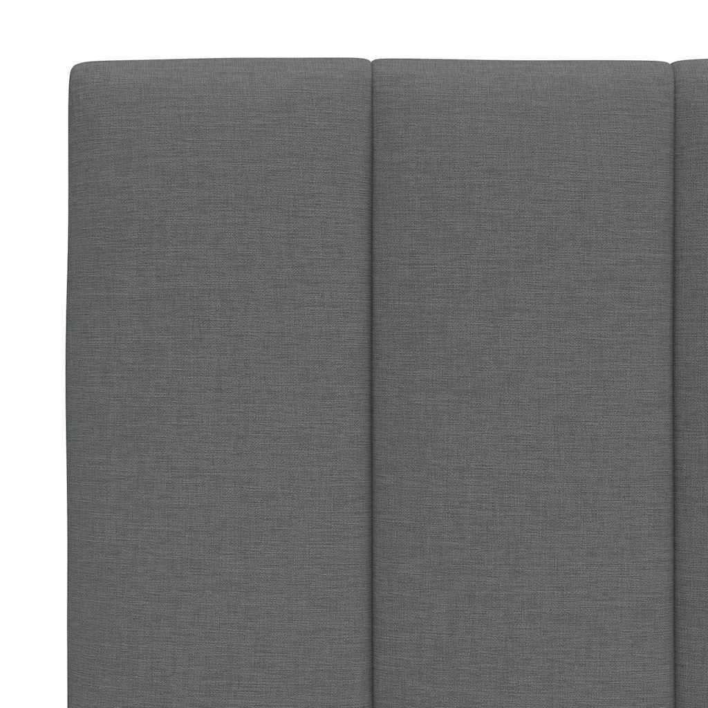 Bedframe zonder matras stof donkergrijs 160x200 cm