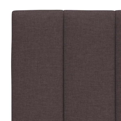 Bedframe Zonder Matras Stof 160 x 200 cm Donkerbruin
