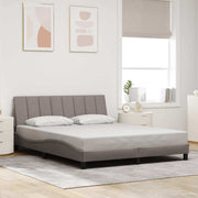Bedframe taupe 160x200 cm stof