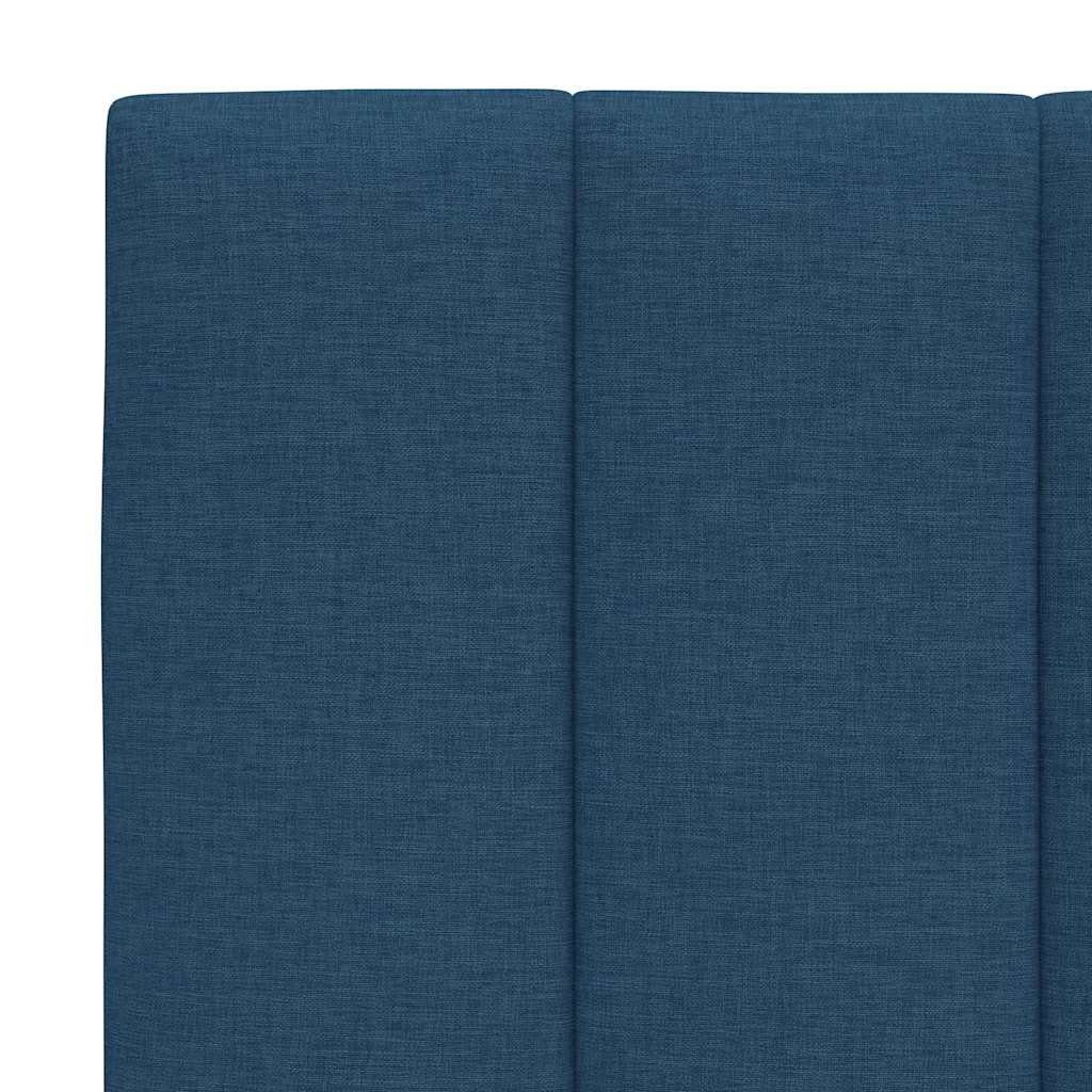 Bedframe Zonder Matras Stof 160 x 200 cm Blauw